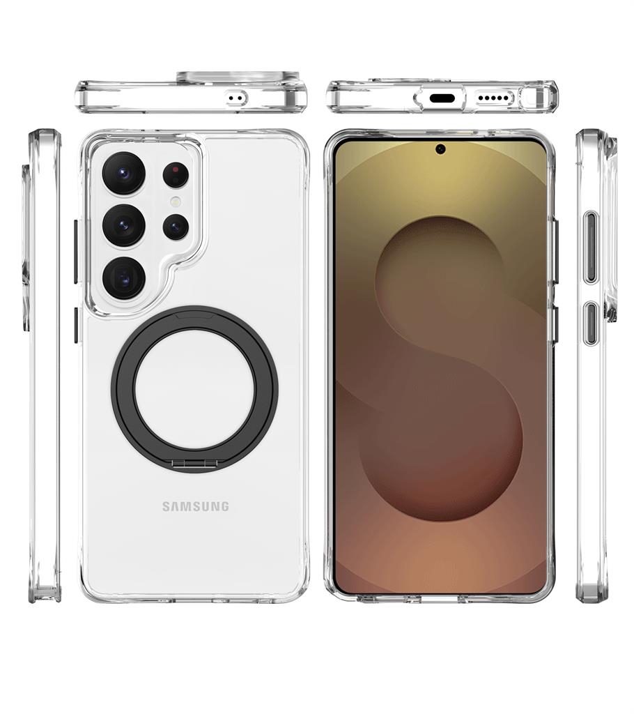 Samsung Galaxy S26 Ultra TOKO Pure MagSafe 360 ring hátlap tok (Fekete)