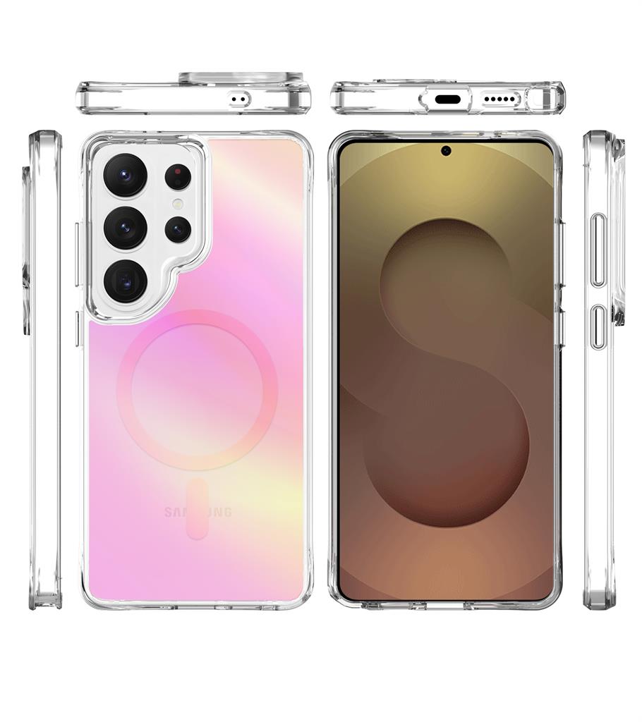 Samsung Galaxy S26 Ultra TOKO Pure rainbow MagSafe hátlap tok (Rózsaszín)