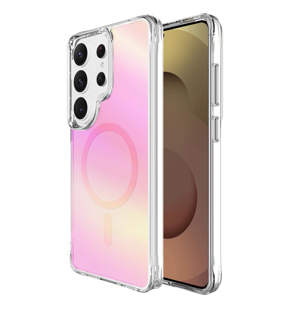 Samsung Galaxy S26 Ultra TOKO Pure rainbow MagSafe hátlap tok (Rózsaszín)