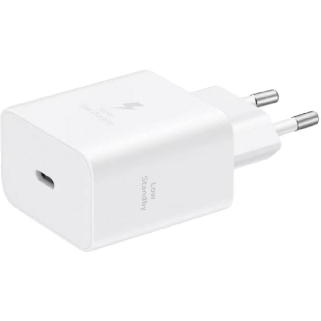 Samsung hálózati töltő 45W USB-C + kábel (Fehér)
