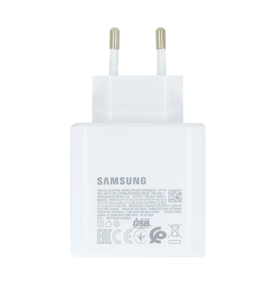 Samsung hálózati töltő (Fehér) - 45W - EP-TA845 ECO csomagolás