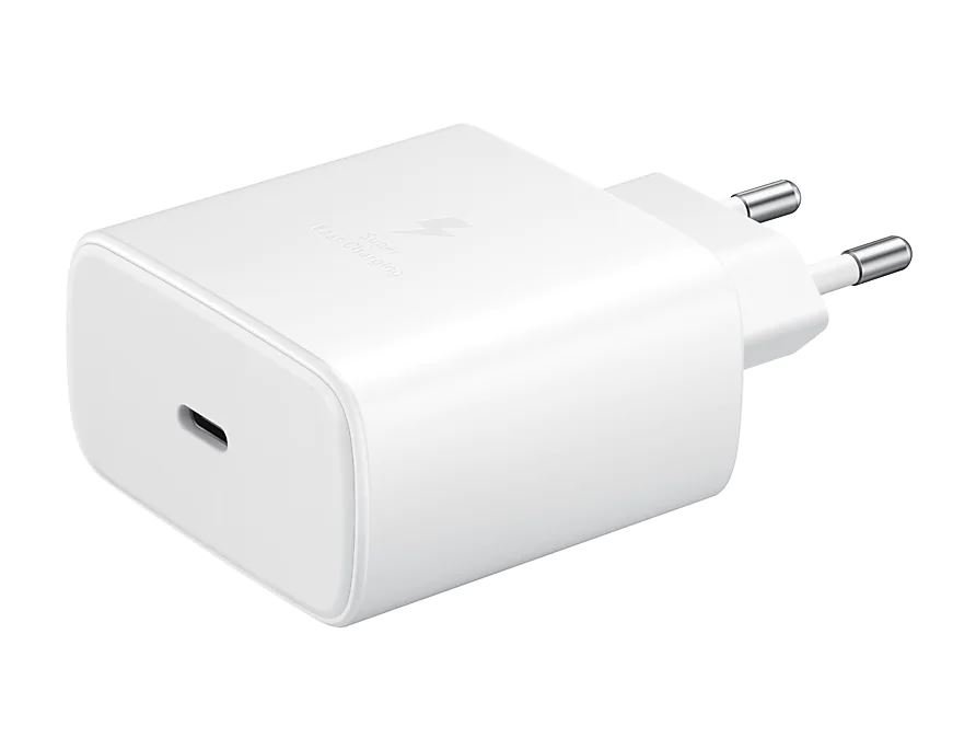 Samsung hálózati töltő USB-C kábellel (Fehér) - 45W - EP-TA845