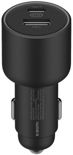 Xiaomi BHR6814GL autós töltő 67W USB-A + USB-C (Fekete)