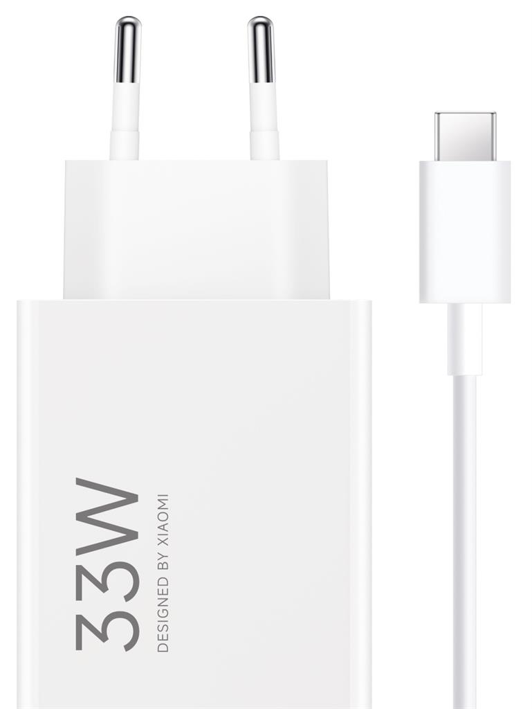 Xiaomi hálózati töltő Type-C kábellel (Fehér) - 33W 3A - MDY-16-EF