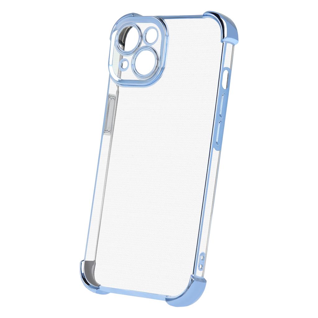 Xiaomi Redmi 14C 4G & Redmi 14C 5G & Redmi A4 & POCO C76 Anti shock chrome hátlap tok (Kék)