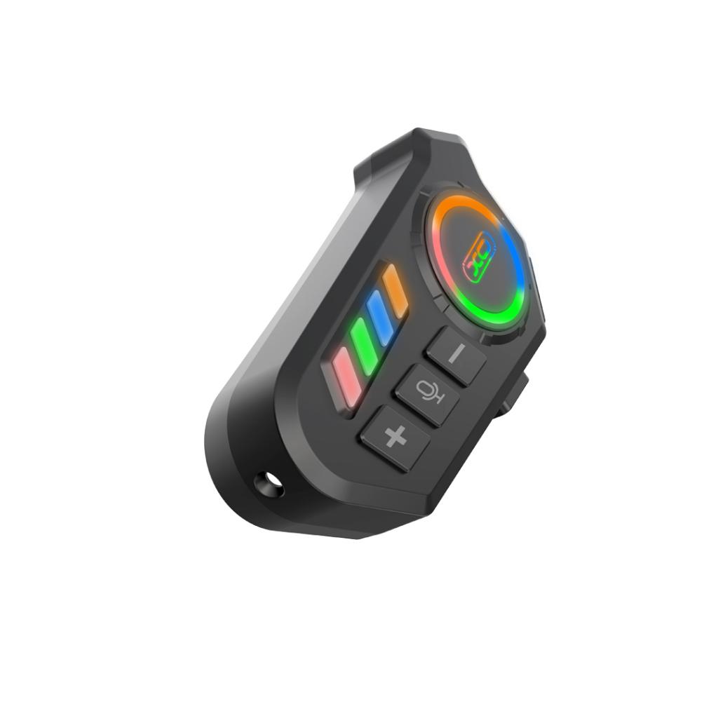 XO BE56 sisakra szerelhető LED headset (Fekete)