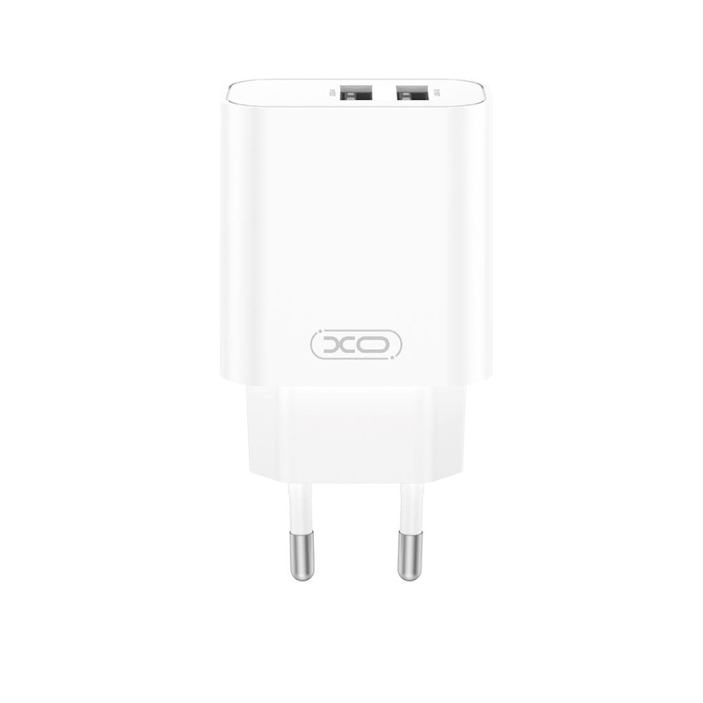 XO CE34 fali töltő 2×USB 2.4A (Fehér)