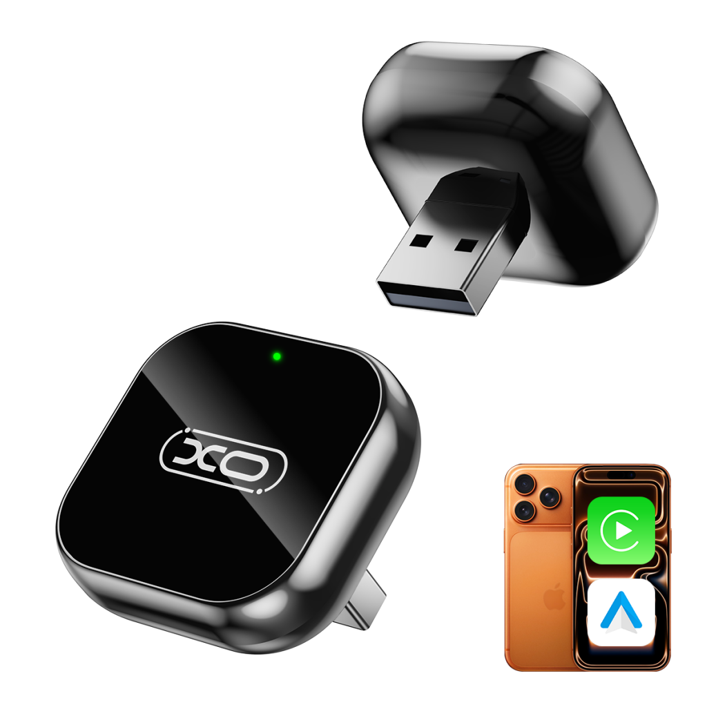 XO CZ026 mini CarPlay képernyőtükröző autó adapter (Fekete)