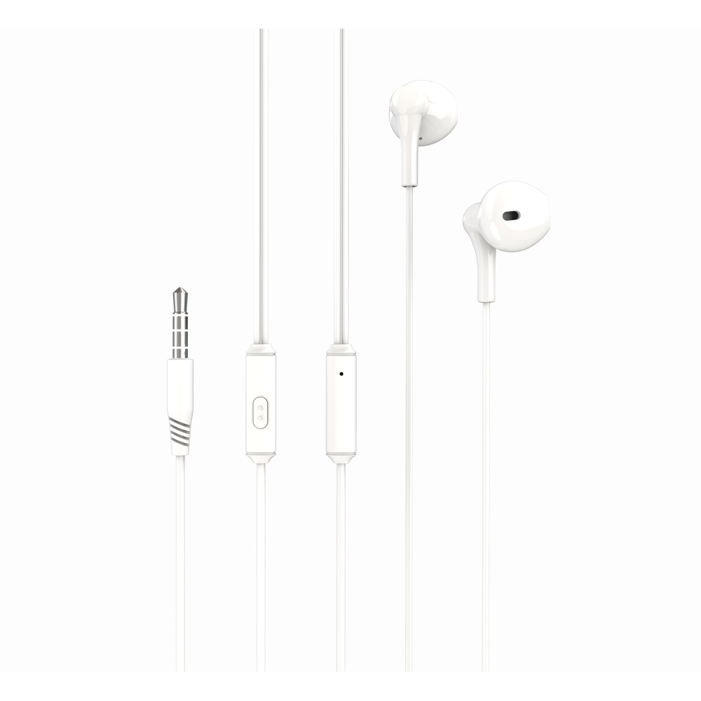 XO EP39 headset (jack 3,5mm) Fehér front
