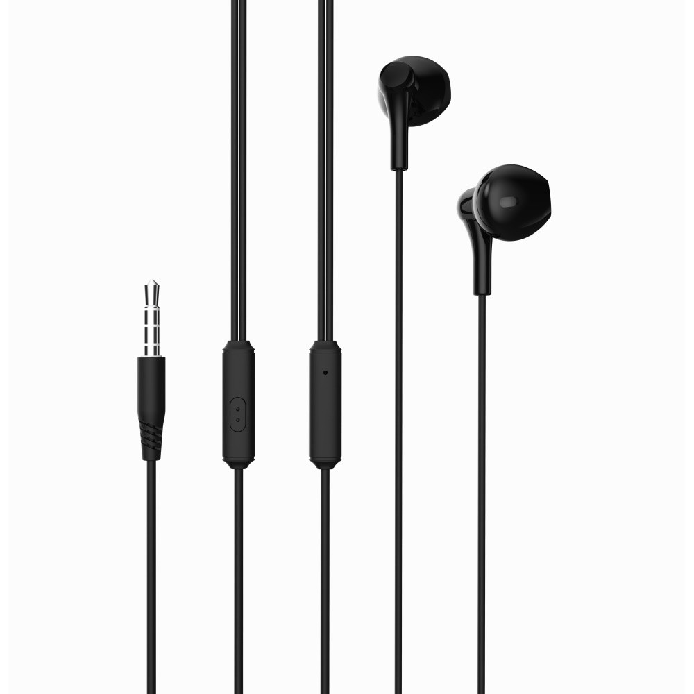 XO EP39 vezetékes fülhallgató 3,5 mm jack (Fekete) front