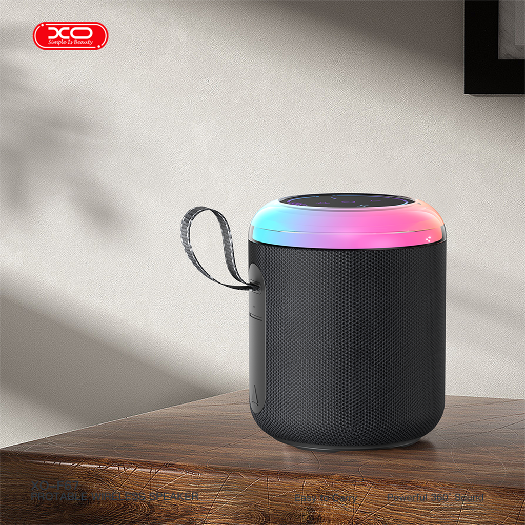 XO F67 LED Dazzle hordozható Bluetooth hangszóró (Fekete)