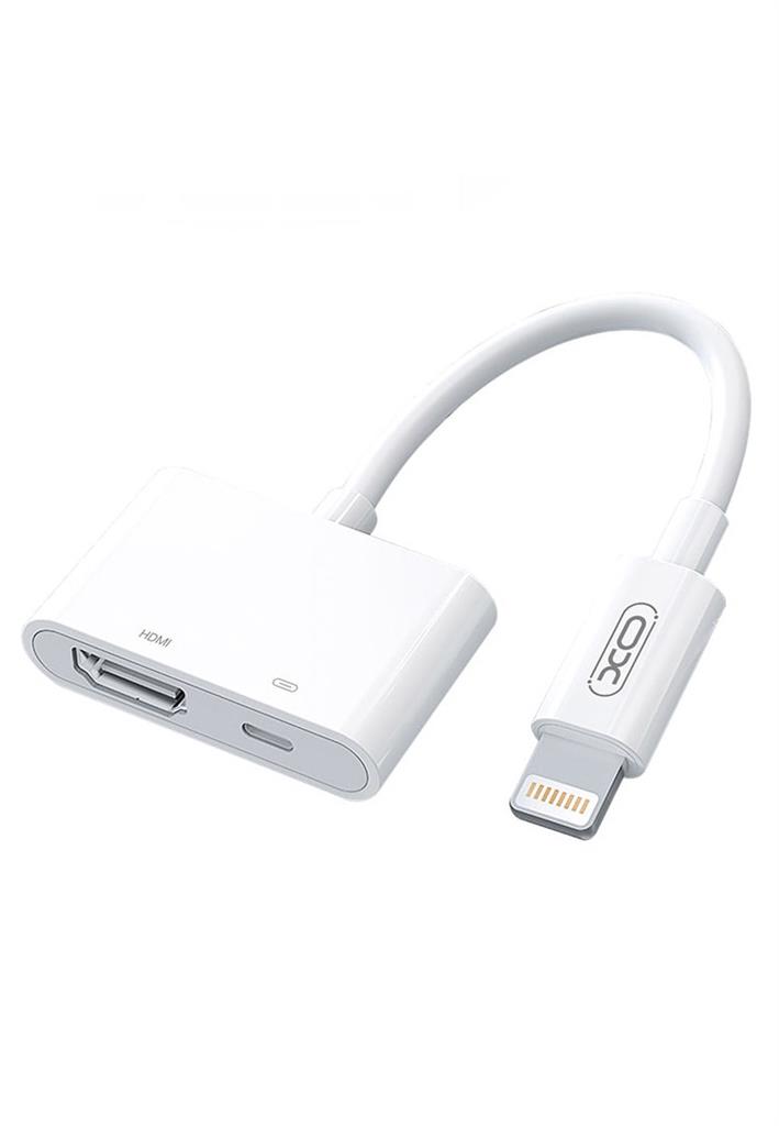 XO HUB005 Lightning–HDMI átalakító (Fehér) – 1080p felbontással