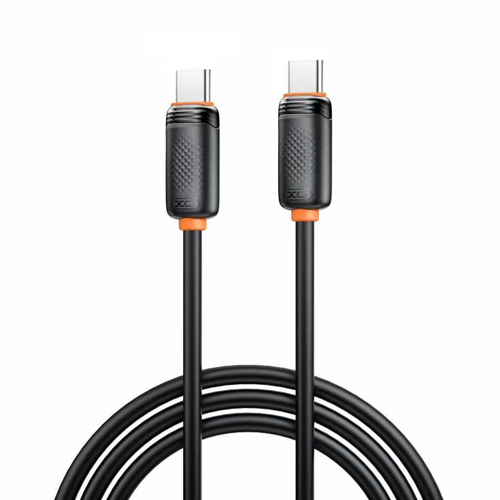 XO NB-Q302B Type-C - Type-C kábel 60W (Fekete) - 1m