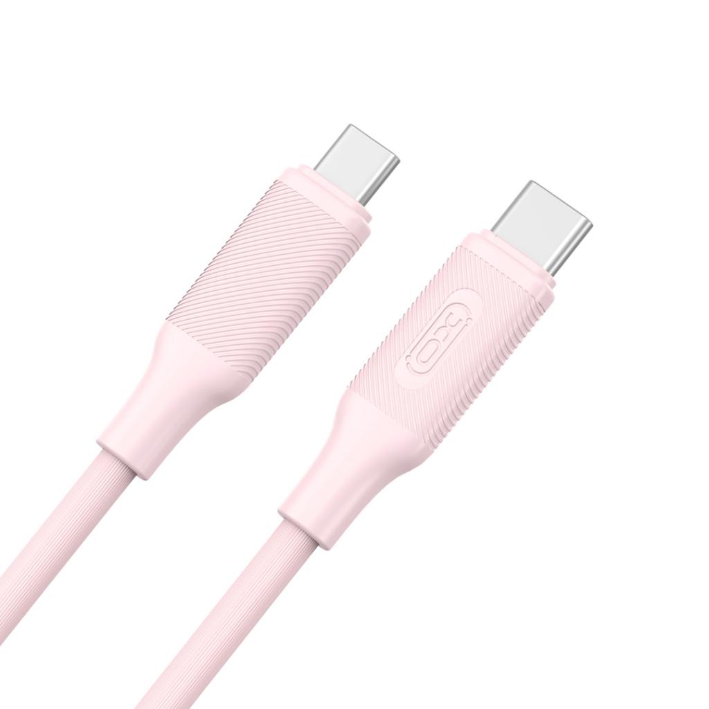 XO NB265 USB – USB-C kábel (Rózsaszín) - 1,0 m - 2.4A