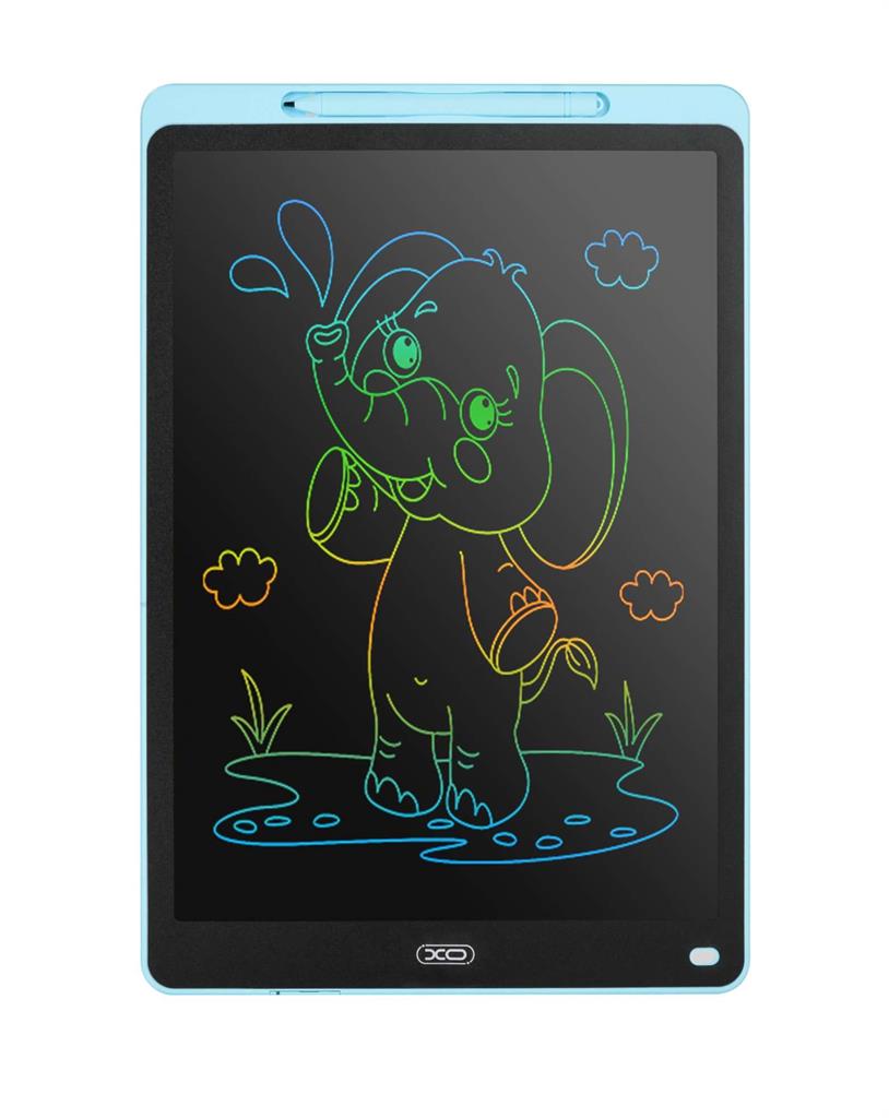 XO V02 LCD írótábla 16" (Kék) – nyomásérzékeny kijelző, törlésgombbal