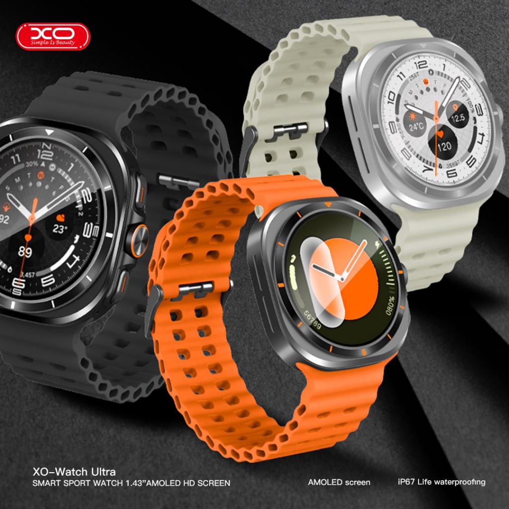 XO Watch Ultra okosóra – AMOLED kijelzős, sportfunkciós, hívásfogadásra alkalmas (Narancs) back