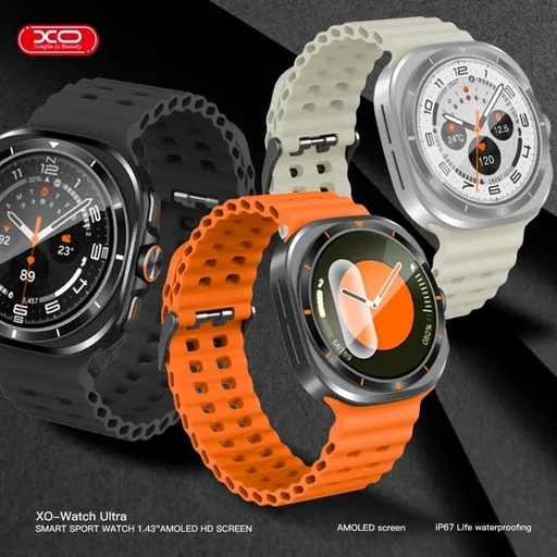 XO Watch Ultra AMOLED okosóra (Narancs) – sportóra, hívásfogadás, nagy fényerejű kijelző