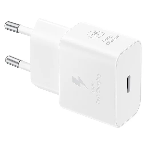 Samsung USB-C hálózati gyorstöltő 25W + USB-C kábel (Fehér)