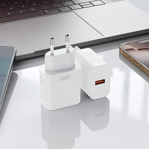 XO CE33 fali töltő 18W QC3.0 1x USB-A (Fehér)