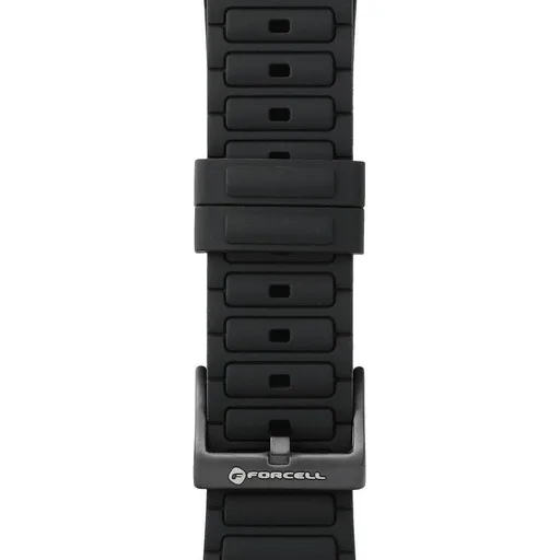 Forcell F-Design FA06 szilikon szíj Apple Watch 42 / 44 / 45 / 49 mm (Fekete)