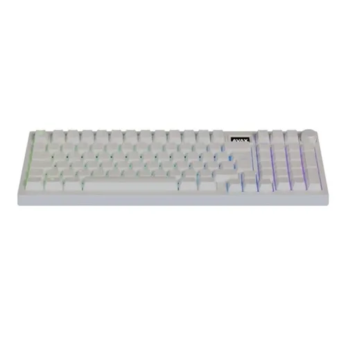 AVAX GM03 PRO 98% Gasket RGB Tri-mode mechanikus billentyűzet (Fehér) - Gateron red kapcsoló, magyar kiosztás