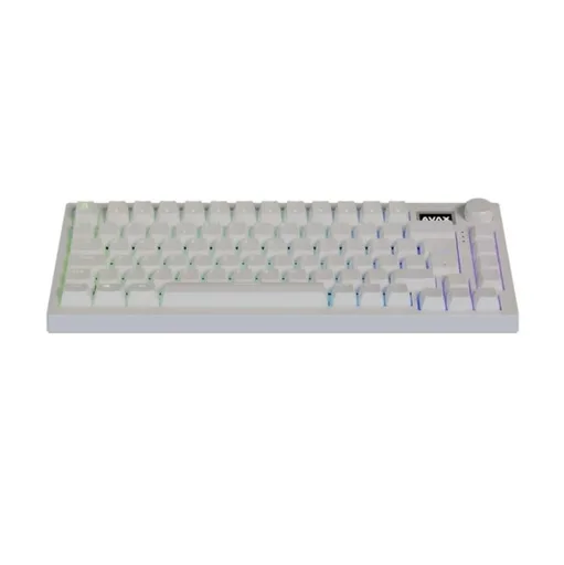 AVAX GM02 PRO 75% Gasket RGB Tri-mode mechanikus billentyűzet (Fehér) - Gateron yellow kapcsoló, magyar kiosztás
