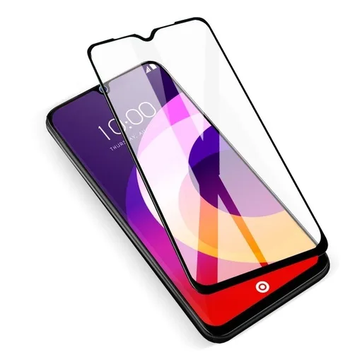 Samsung Galaxy A12 Kerámia üvegfólia, átlátszó (fekete keret)