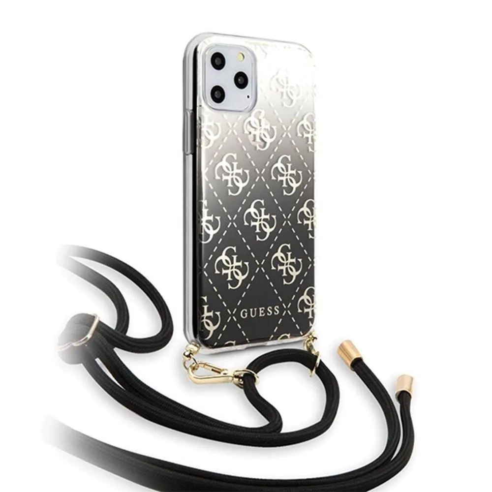 Apple iPhone 11 Pro Guess 4G Electroplated Gradient tok (Fekete) - GUHCN58WO4GBK