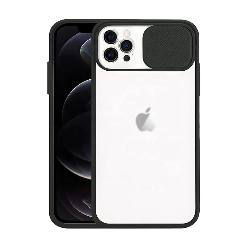 Apple iPhone 11 Pro kameravédő szilikon bumper hátlap tok (Fekete)
