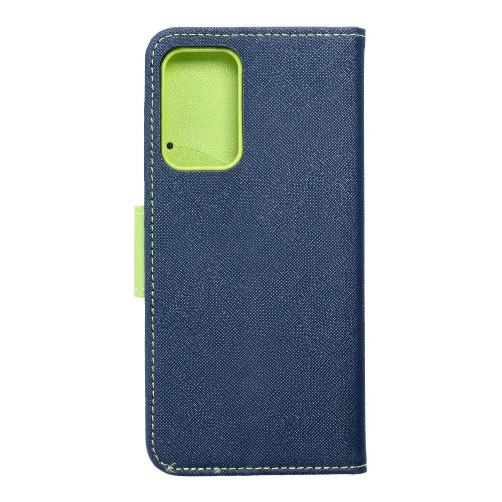 Samsung Galaxy A52 / A52 5G / A52s 5G Fancy book notesz tok (kék - lime)