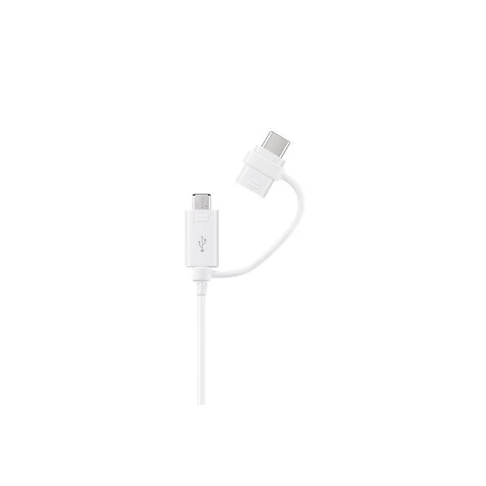 Samsung MicroUSB + USB-C 2in1 adatkábel 1.5 m (Fehér)