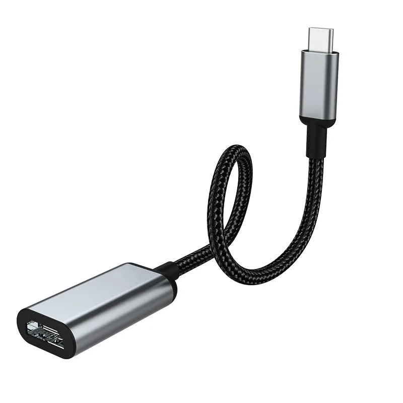 Hoco HB21 HDMI adapter, 4K 30Hz 3840*2160P, HDTV, 150mm, alumínium ötvözet, szürke