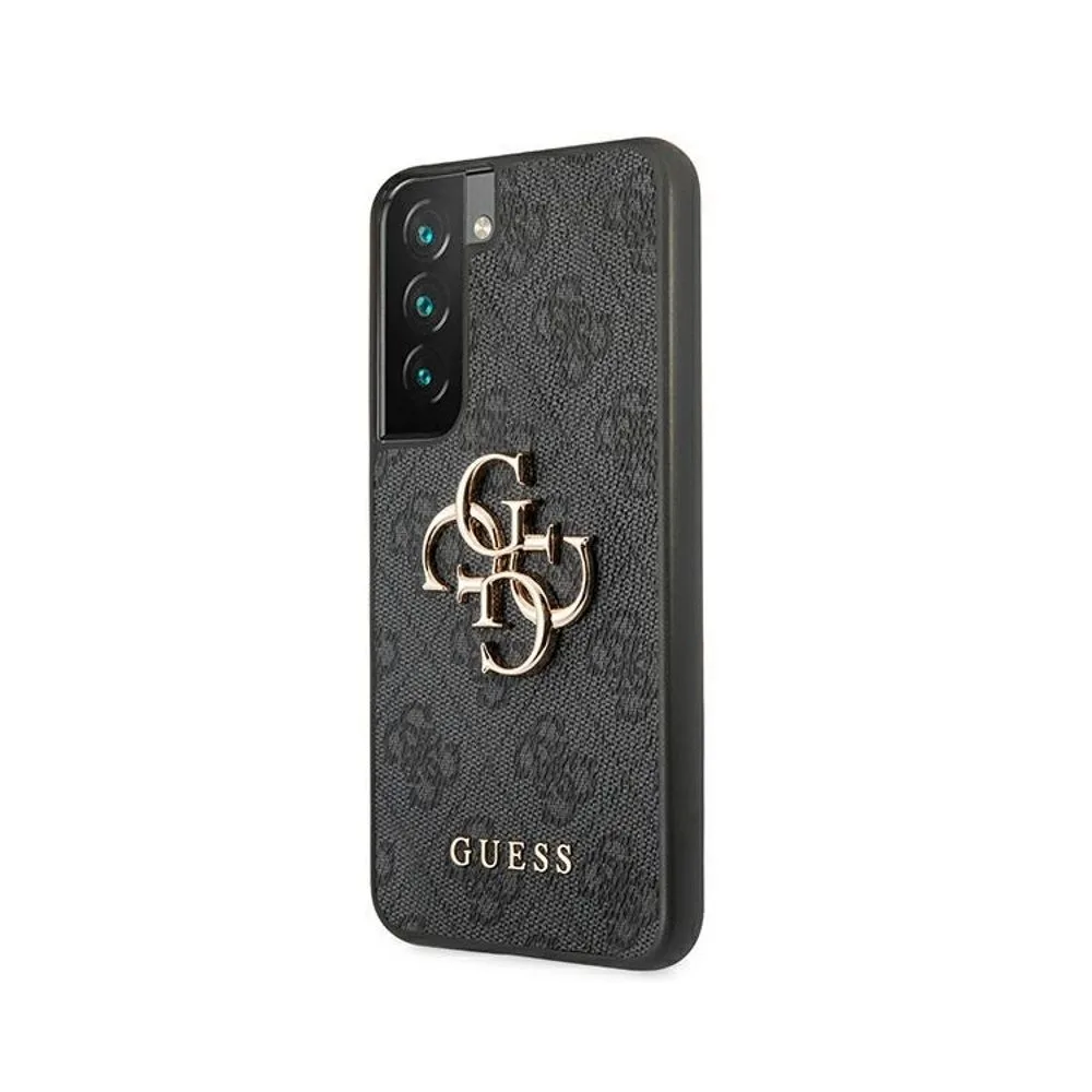 Samsung Galaxy S22 5G GUESS PU 4G Metal Logo hátlap tok (Szürke - GUHCS22S4GMGGR)
