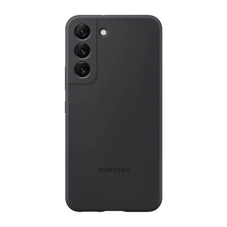 Samsung Galaxy S22 silicone cover gyári hátlap tok, fekete - EF-PS901TBE