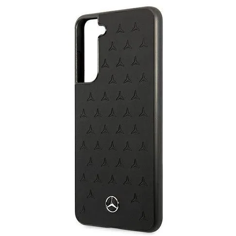 Samsung Galaxy S21 FE Mercedes steppelt bőr hátlap tok, (Fekete) - MEHCS21FESPSQBK
