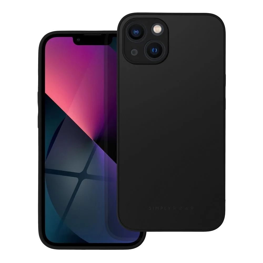 Apple iPhone 13 Roar matt üveg hátlap tok (Fekete)