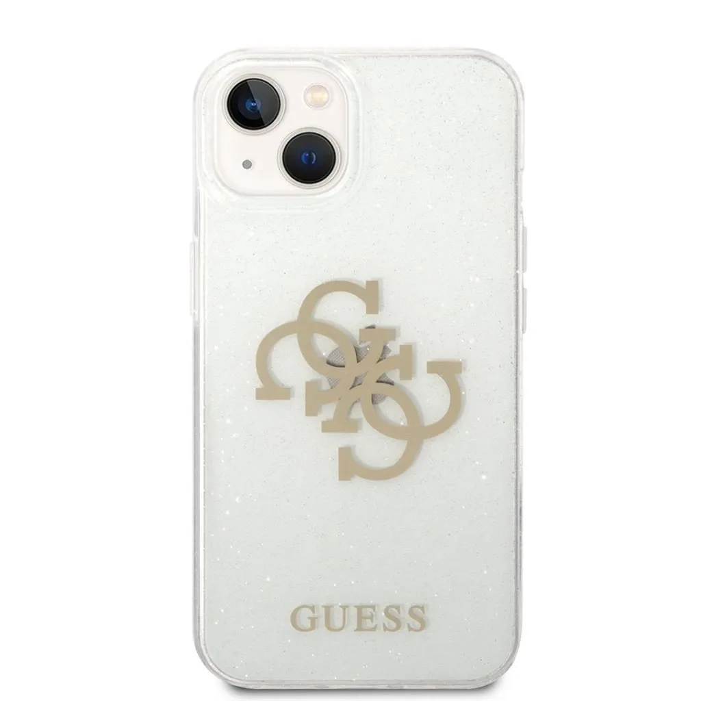 Apple iPhone 14 Plus Guess TPU Big 4G Full Glitter tok (Átlátszó) – GUHCP14MPCUGL4GTR