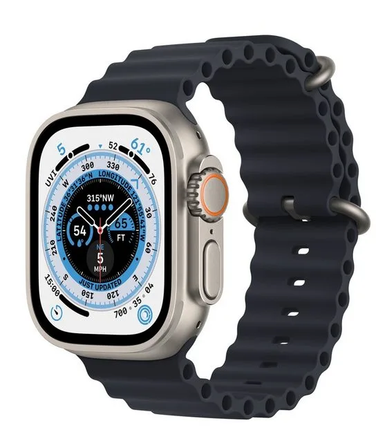 Apple Watch Ultra GPS + Cellular 49mm Titanium Midnight Ocean Band MQFK3FD/A