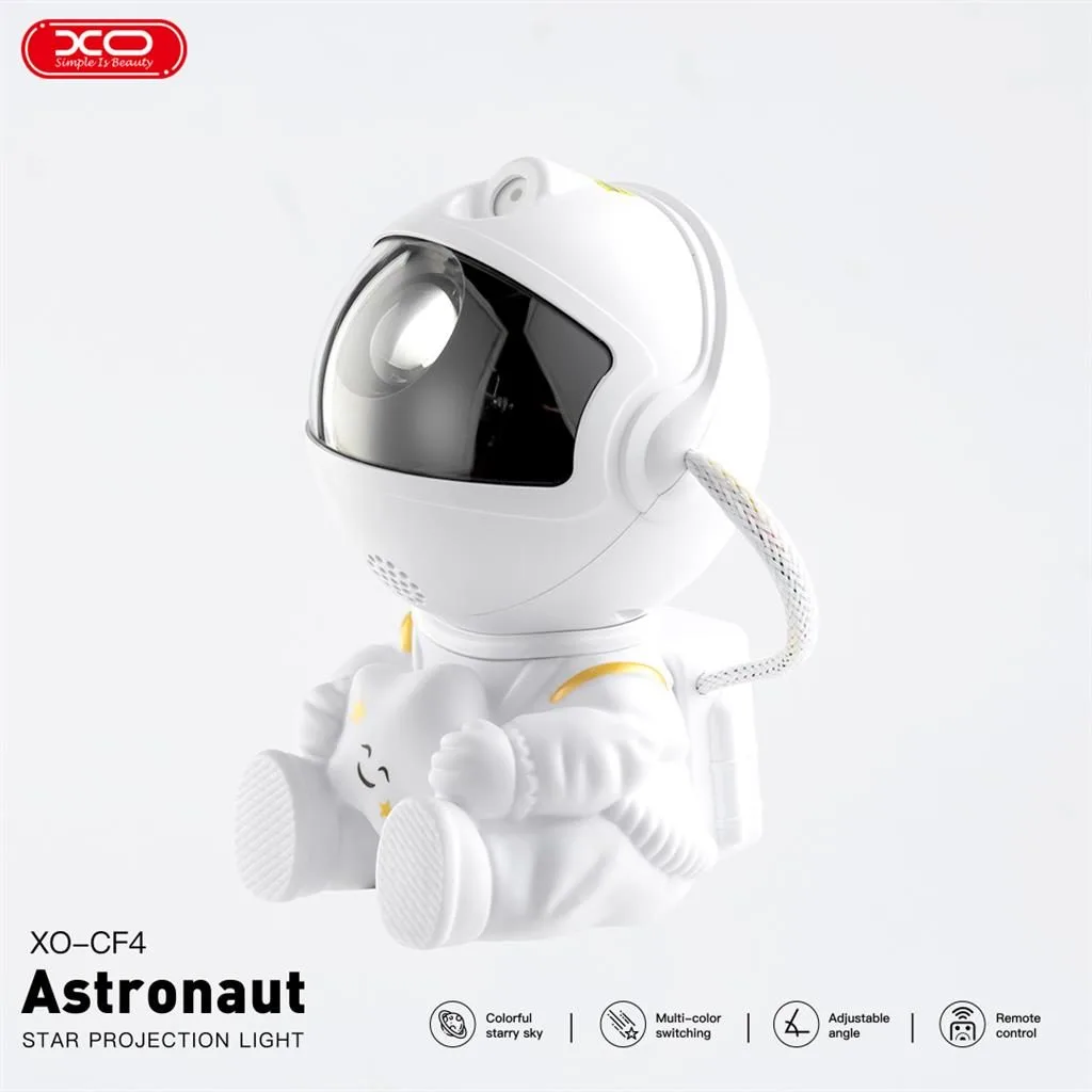 XO CF4 Projektor lámpa Astronaut, fehér