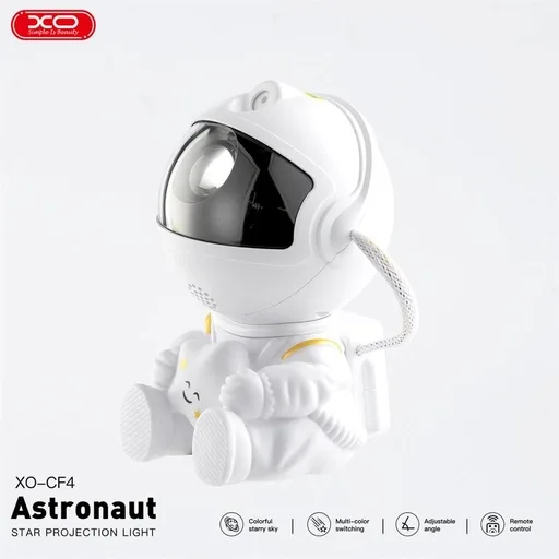 XO CF4 Projektor lámpa Astronaut, fehér