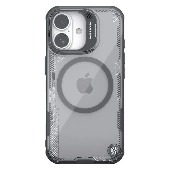 Apple iPhone 16 Nillkin Iceblade Prop camera visible magsafe hátlap tok (Fekete)