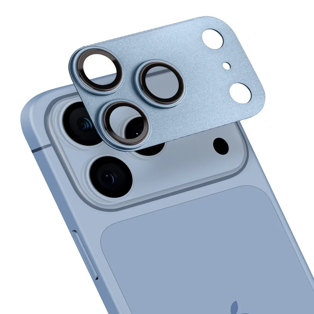 Apple iPhone 18 Pro OBAL:ME Camera Lens Glass kamera sziget védőüveg (Világoskék)