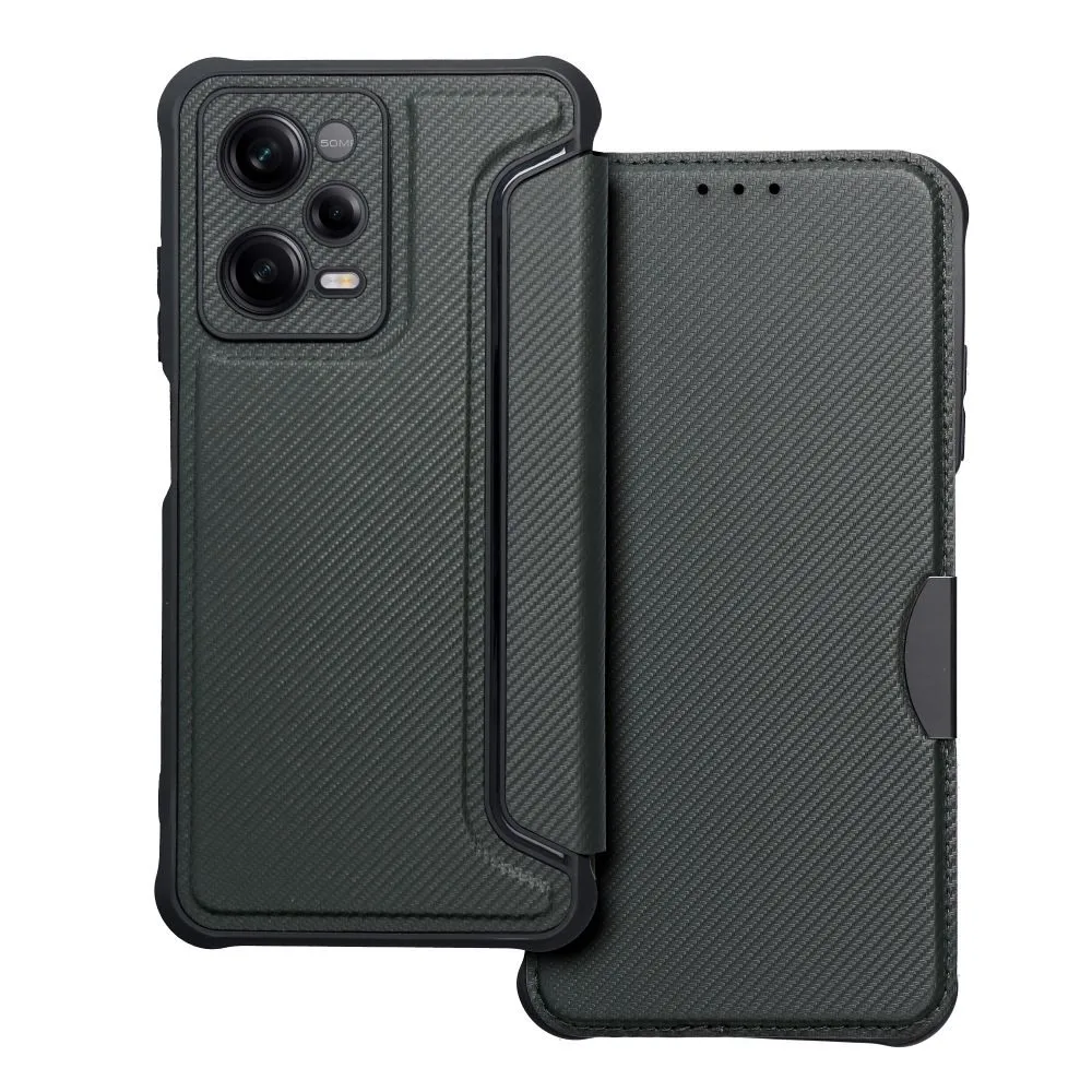 [362206] Xiaomi Redmi Note 12 Pro 5G Razor magnetic shockproof book case (Green)
