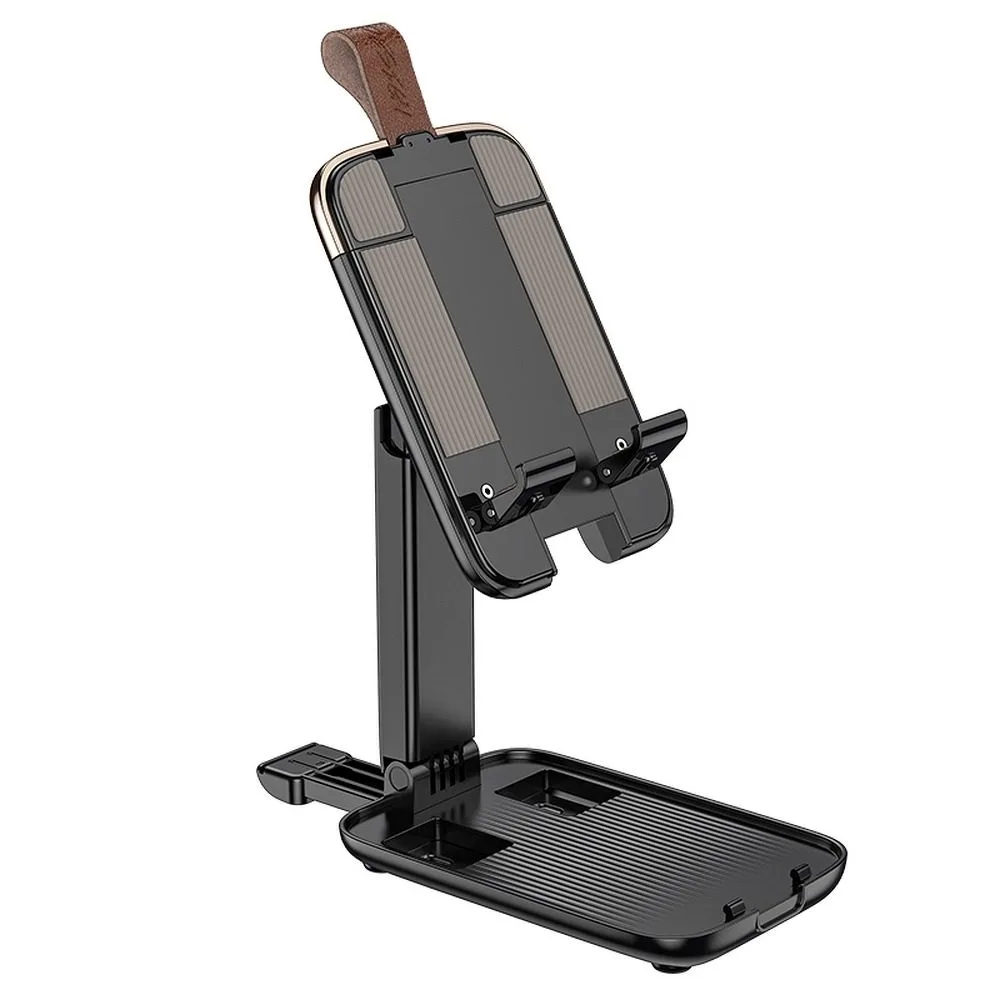 [6931474739742] Hoco S28 asztali phone- and tablet holder stand, foldable asztali phone holder stand , black