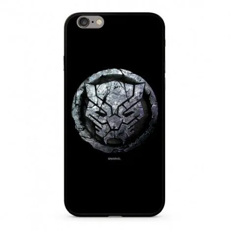 [MPCBPANT4507] Apple iPhone XR Marvel Black Panther 015 glass back cover case (Black)