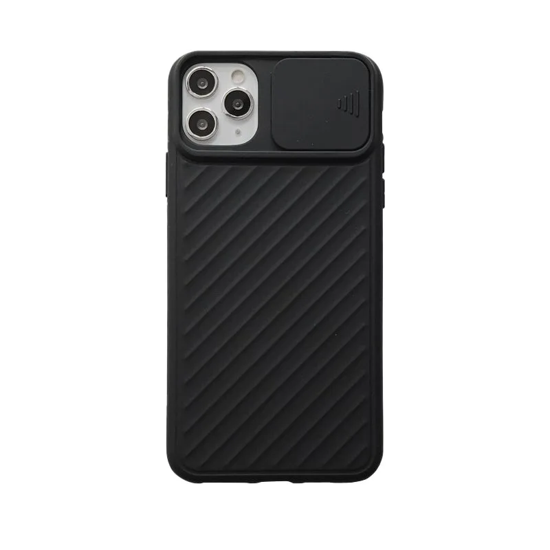 [5999094623446] Apple iPhone 11 Pro kamera protective silicone back cover case (Black)
