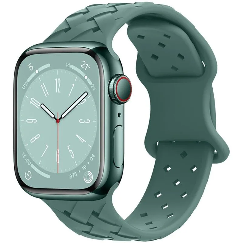 [6931474793058] Apple Watch 42mm / Watch 44mm / Watch 45mm / Watch 49mm HOCO WA16 bamboo strap olívazöld