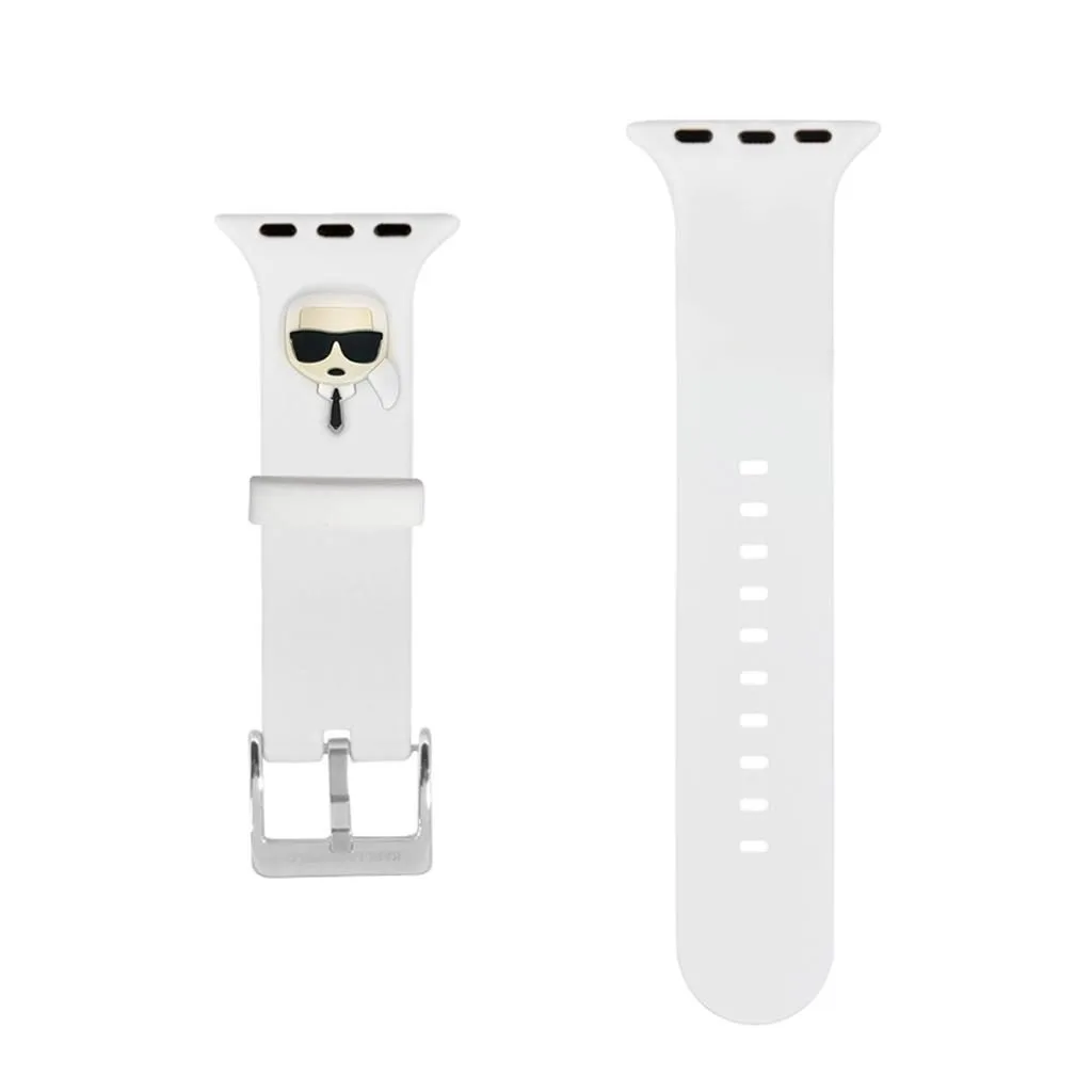 [KLAWMSLKW] Apple Watch 38/40mm Karl Lagerfeld Karl Head case (White) – KLAWMSLKW
