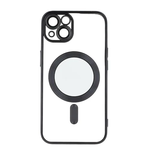 Apple iPhone 13 Color Chrome Magsafe hátlap tok (Fekete)