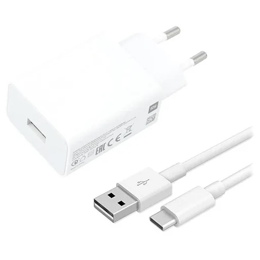 Xiaomi MDY-11-EP hálózati gyorstöltő type-C kábellel 22.5W (Fehér) ECO csomagolás